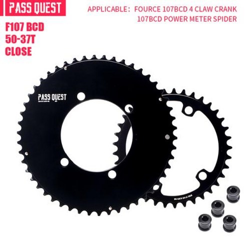 자전거 파워미터 Sram Force 107bcd 크랭크 더블 체인링 AXS 12 스피드 체인 5037T 5239T 파워 계량기 로드 바이크, 7) PQ5037TBK