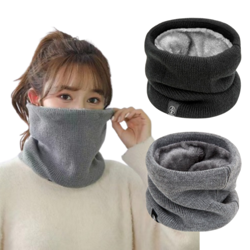 이즈몰 1+1 남녀공용 겨울 방한 양털 기모 넥워머 목도리