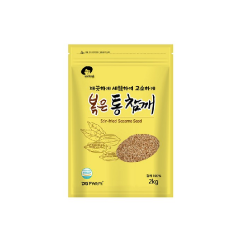   엉클탁 볶은 통 참깨, 2kg, 1개