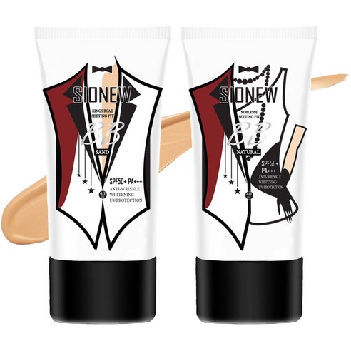 시오뉴 셋팅핏 비비크림 [남성] (2개) SPF50+PA+++, 샌드+네츄럴, 1세트