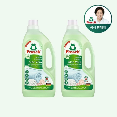 [김혜자 세제] 프로쉬 독일 세탁세제 알로에베라 1.5L 2개 세트, 1500ml, 2개