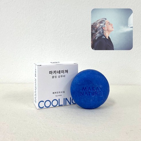 마카네이쳐 시원한 무자극 쿨링 샴푸바, 1개, 95g