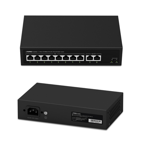 POE802 100mbps 8포트 PoE 스위치허브 120w VLAN