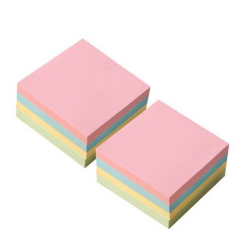 요랜드 알뜰팩 점착메모지 76 x 76 mm, 4컬러, 400개입, 2개