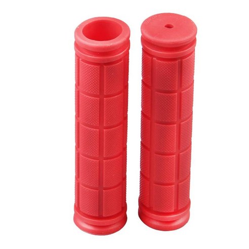 잠금 장치가있는 고무 핸들 바 핸드 그립 오버 그립 12cm 슬리브 커버 BMX, 레드