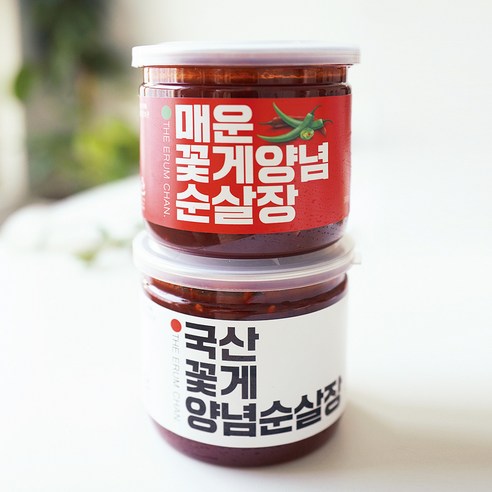 [이룸찬] 꽃게 순살 양념게장300g 꽃게 매운 순살 양념게장300g 2개 - 기타수산물 | 쿠팡
