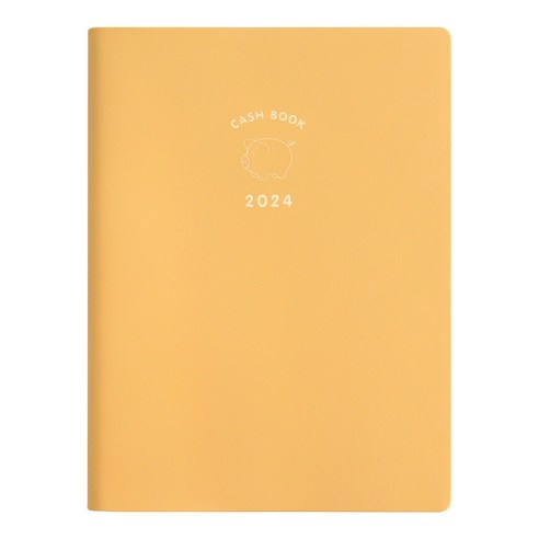 인디고 2024 생활의 온도 커버형 가계부 (날짜형), 밀키옐로우, 1개