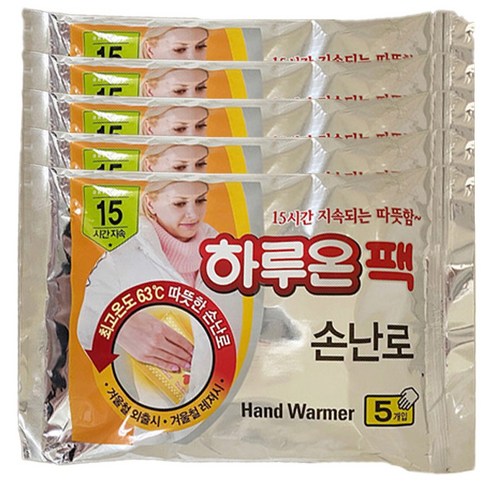   하루온 팩 손난로 70 g, 50개