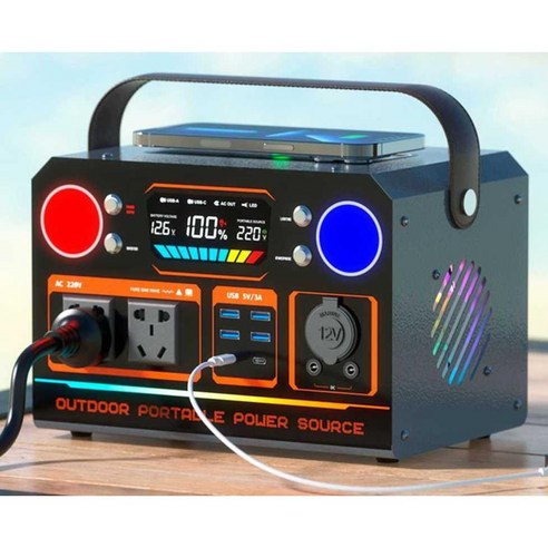 600w 파워뱅크 220V 차박 배터리 보조 인산철 캠핑용, 600W사인파 550wh