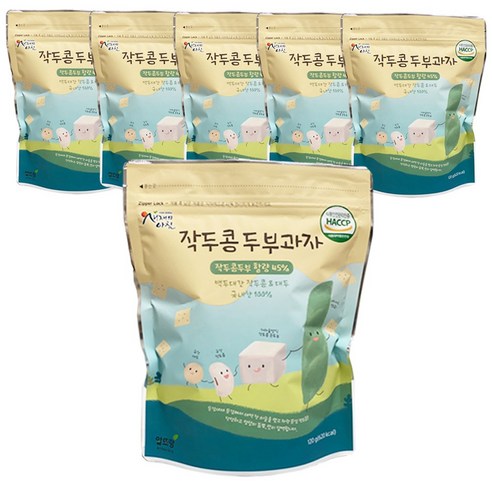 알뜨랑농원 작두콩 두부과자, 120g, 6개