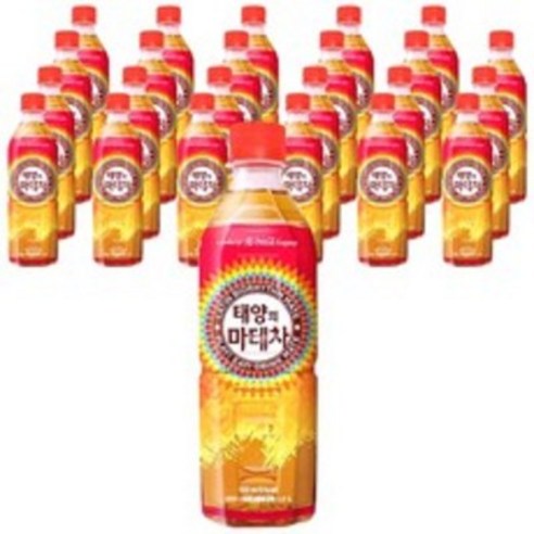 아름다운정성 태양의마테차500mlX24개입 허브티 다이어트 녹차커피 액상차 건강음료, 500ml, 48개