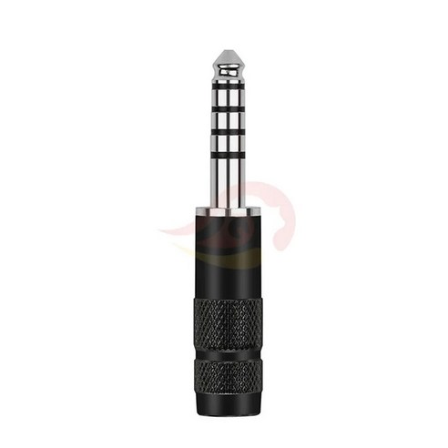 로듐 금도금 오디오 커넥터 밸런스드 인터페이스 4.4mm 잭 5 극 수컷 플매트 카펫 러그 DIY NW-WM1Z/A 헤드, [02] Black, [01] 5PCS, 01 Black Rhodium_02 5pcs