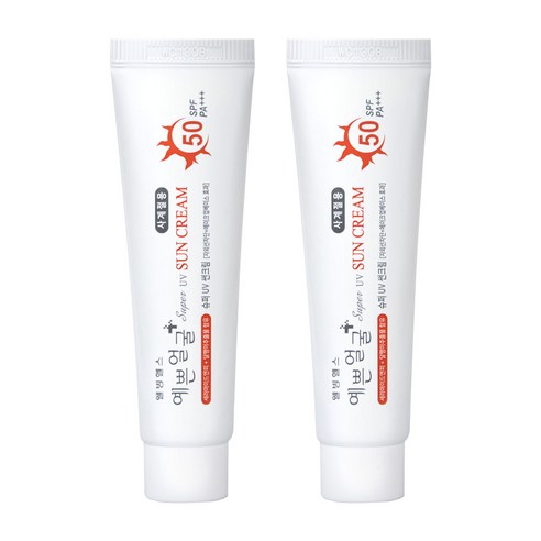 웰빙헬스 예쁜얼굴 썬크림, 2개, 25g