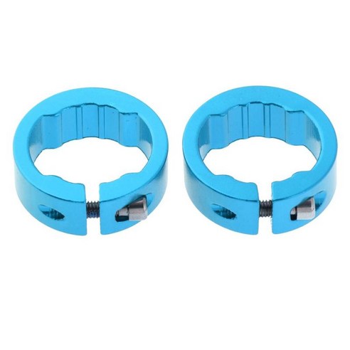 2x 합금 핸들 바 그립 잠금 장치 엔드 패스너 링 엔드 플러그, 블루 12mm, {"사이즈":"설명"}, {"수건소재":"합금"}
