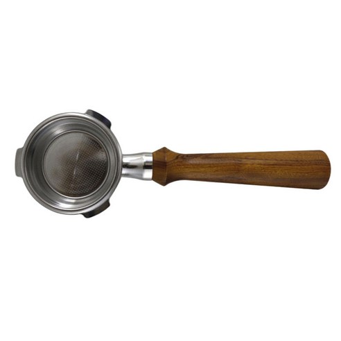 커피 밑바닥 Portafilter 나무 손잡이 커피 기계 부품 주방 홈 상업 바, 58mm, 활기 없는, 스타일 H.