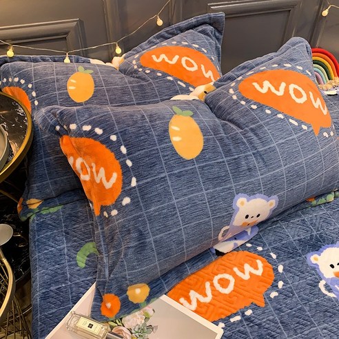 smy우유 벨벳 베개 일대일 팩 인터넷 인기있는 두꺼운 산호 벨벳 베개 싱글 베개 라이너 대형, 색깔10, 48Cmx74cm