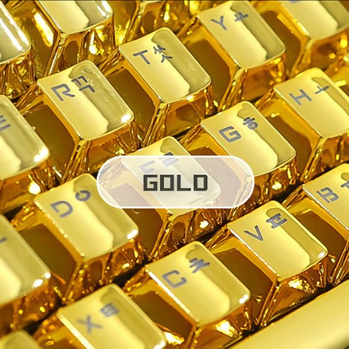 내 책상에 금빛 물결을! 녹스 크롬 메탈 키캡으로 완성하는 나만의 키보드 메탈키캡