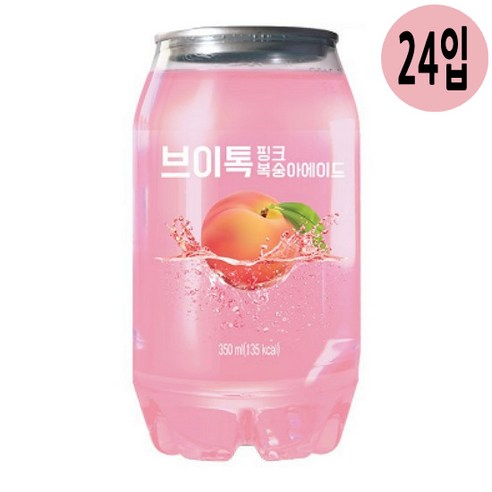 브이톡 핑크복숭아, 350ml, 144개 Best Top5