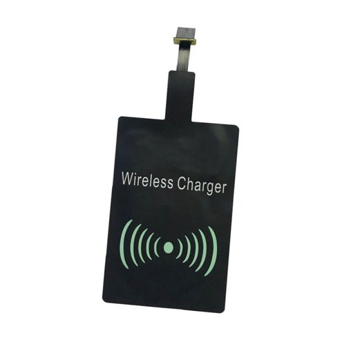 Qi 무선 충전 수신기 삼성 휴대폰 용 마이크로 USB 충전기 모듈, 블랙, 설명, 플라스틱