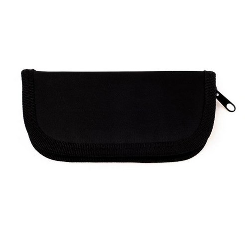 휴대용 나일론 바이 폴드 케이스 12 다트 항공편 지퍼 가방 지갑 보유, 16x7.5x2cm, 옥스포드 헝겊, 블랙