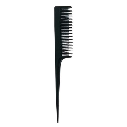 컬러 뾰족한 꼬리 빗 염색 빗 미발 조형 구역 빗 다기능 빗, 올블랙
