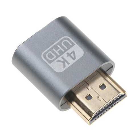BESTOPE HDMI 호환 가상 디스플레이 어댑터 더미 플러그 잠금 그래픽 카드 Bitcoin BTC Mining Miner 용 GPU 장비 에뮬레이터, 우주 애쉬