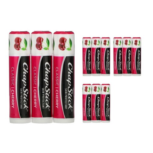 챕스틱 립 케어 스킨 프로텍턴트 클래식 4g, Cherry, 12개