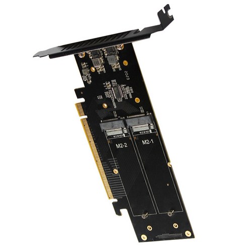 Xzante JEYI IHyper M.2 X16 - 4X NVME PCIE3.0 GEN3 4-디스크 SSD PCI-E VROC 카드 PCIE 신호 분할 어레이, 검은 색
