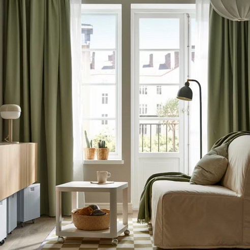 이케아 BENGTA 암막커튼으로 빛을 가리고 아늑함을 더하세요