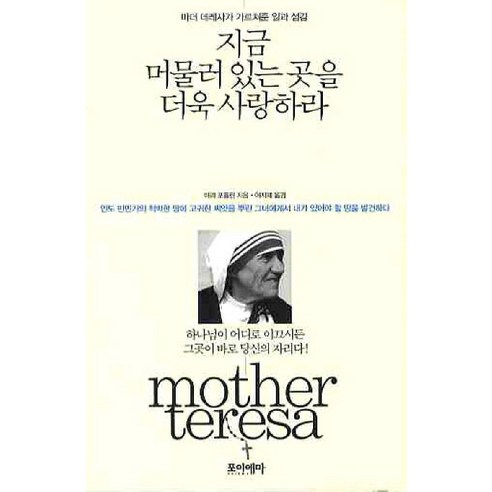 지금 머물러있는 곳을 더욱 사랑하라:마더 데레사가 가르쳐준 일과 섬김, 포이에마