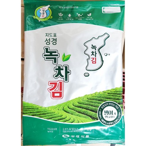 지도표 성경 녹차김, 30g, 1개