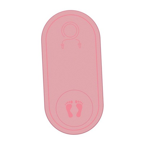 줄넘기매트 줄넘기용 미끄럼방지매트 TPE 휘트니스매트 소음감소 요가용운동매트 홈짐 필라테스, 127x62cm, 8mm 핑크