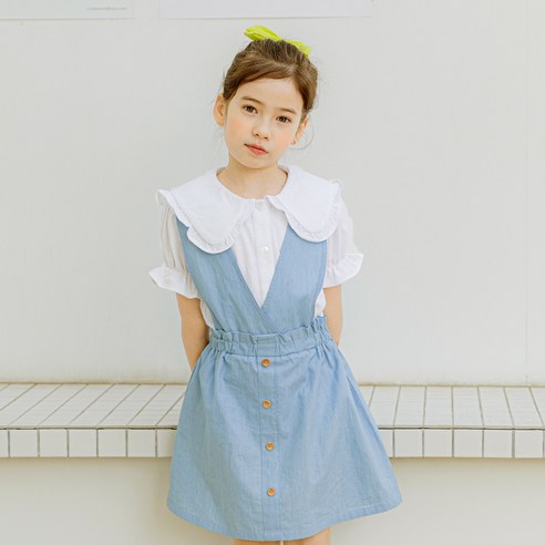 올리반 여아용 썬샤인 레이스 블라우스