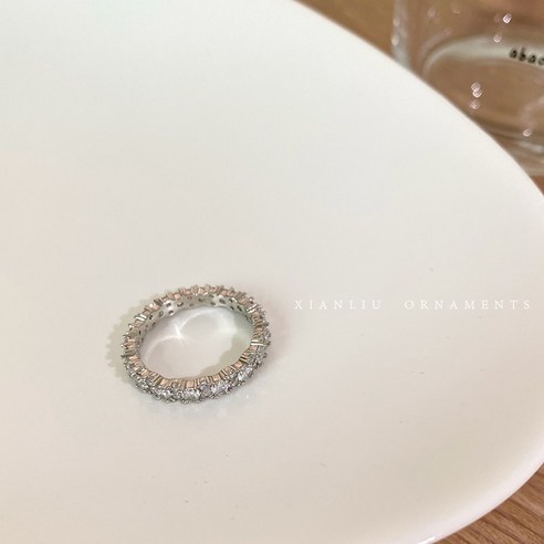 KORELAN가벼운 럭셔리 세련된 지르콘 반지 여성 차가운 느낌 고급스러운 디자인 반지 개성 년 트렌드