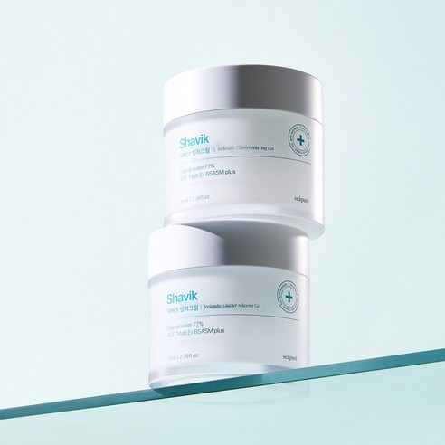 샤비크 빙하의 힘으로 피부에 깊은 수분과 시원한 진정을!