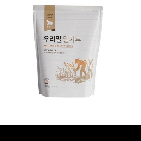 [대한제분] 곰표우리밀밀가루 900g, 1개