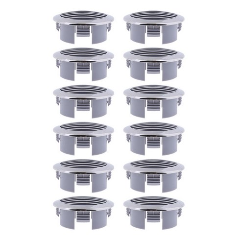 12PCS 마린 / 보트 시트 및 구획 루버 벤트 커버 스테인레스 스틸, 설명, 실버