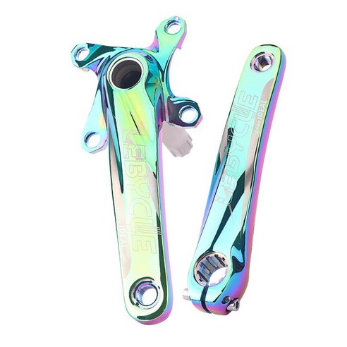 크랭크셋 크랭크 암 내로우 와이드 라운드 체인링 MTB 자전거, 170x104mm, 알류미늄, 화려한
