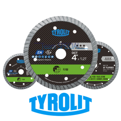 티롤릿 타일날 터보날 그라인더날 물날 터보커터 타일커터 다이아몬드, 2개, 4인치