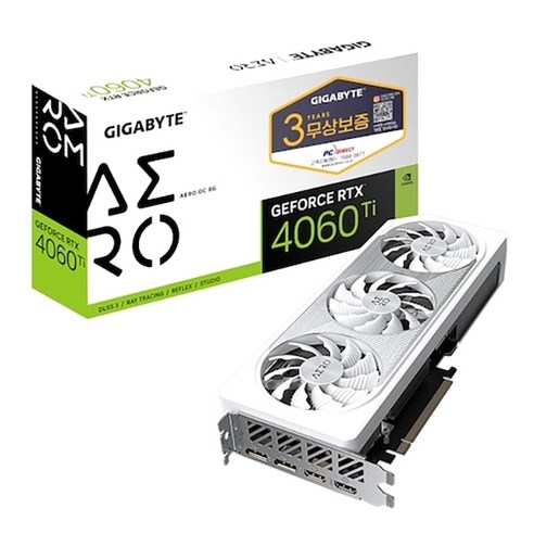 GIGABYTE GIGABYTE 지포스 RTX 4060 Ti AERO OC D6 8GB 피씨디렉트