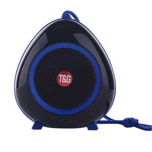 BESTOPE 미니 USB 무선 블루투스 스피커 휴대용 FM 라디오 야외 홈, 파란색, 1