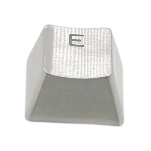 체리 기계식 키보드용 금속 키캡 은색 폭넓은 호환성, E, 2x2x2cm, 알루미늄 합금