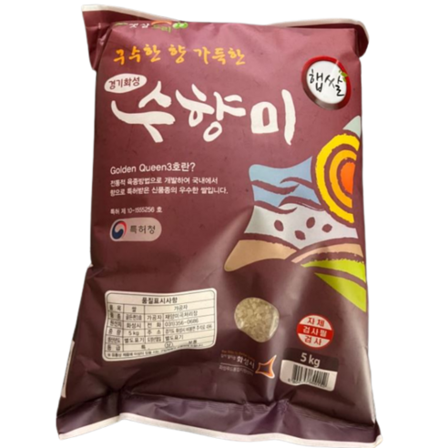 국내산 2023 햅쌀 23년 골든퀸3호 수향미 3kg 5kg 10kg 백미, 1개