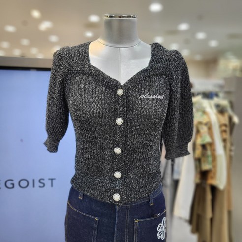 에고이스트 스카시 반팔 니트 카디건 EQ2JK603
