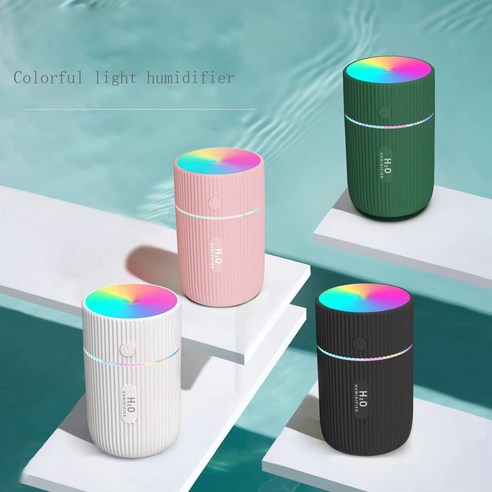 로보피아 미니가습기 USB타입 4가지색상 220ml 최대 8시간, 그린