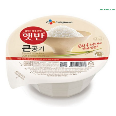 cj제일제당 큰 햇반 300g 10팩 
면/통조림/가공식품