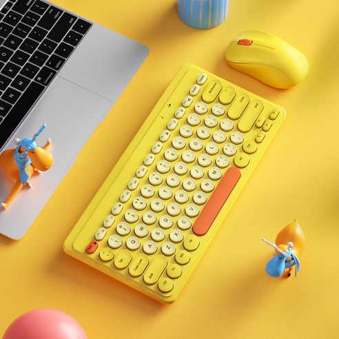 [시요] 2.4G 무선 키보드 마우스 세트 USB Keycaps 음소거 매직 미니 무선 게임 키보드 마우스 콤보 PC 게이머 컴퓨터 노트북, GRAY, 하나, 하나