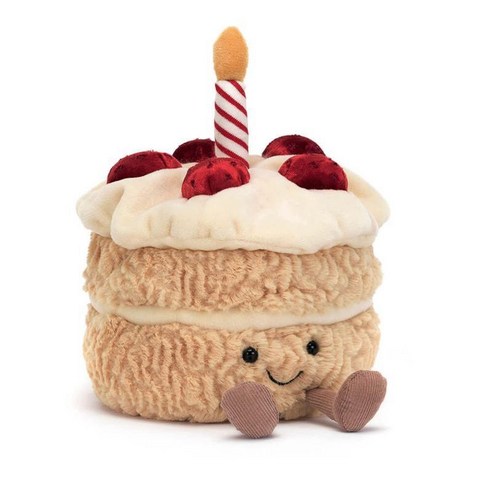 젤리캣 아뮤저블 버스데이 케이크 봉제인형 6인치 생일 선물, 1개