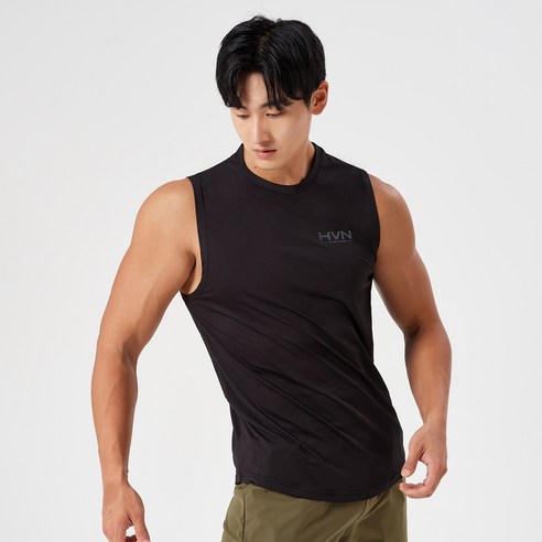 허그본 컴프레션 스몰로고 나시