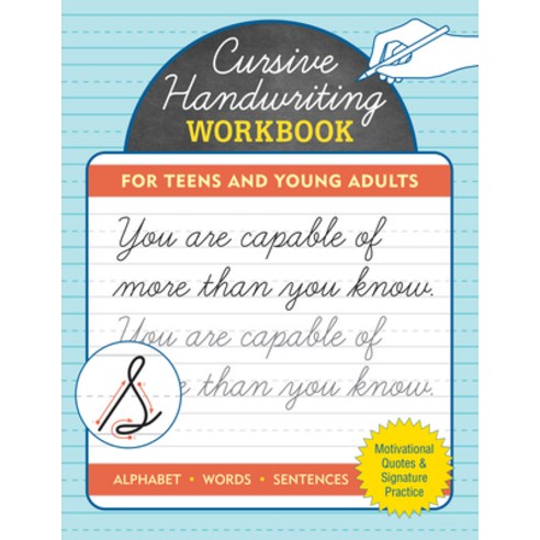 (영문도서) Cursive Handwriting Workbook for Teens and Young Adults Paperback, Peter Pauper Press, English, 9781441342225